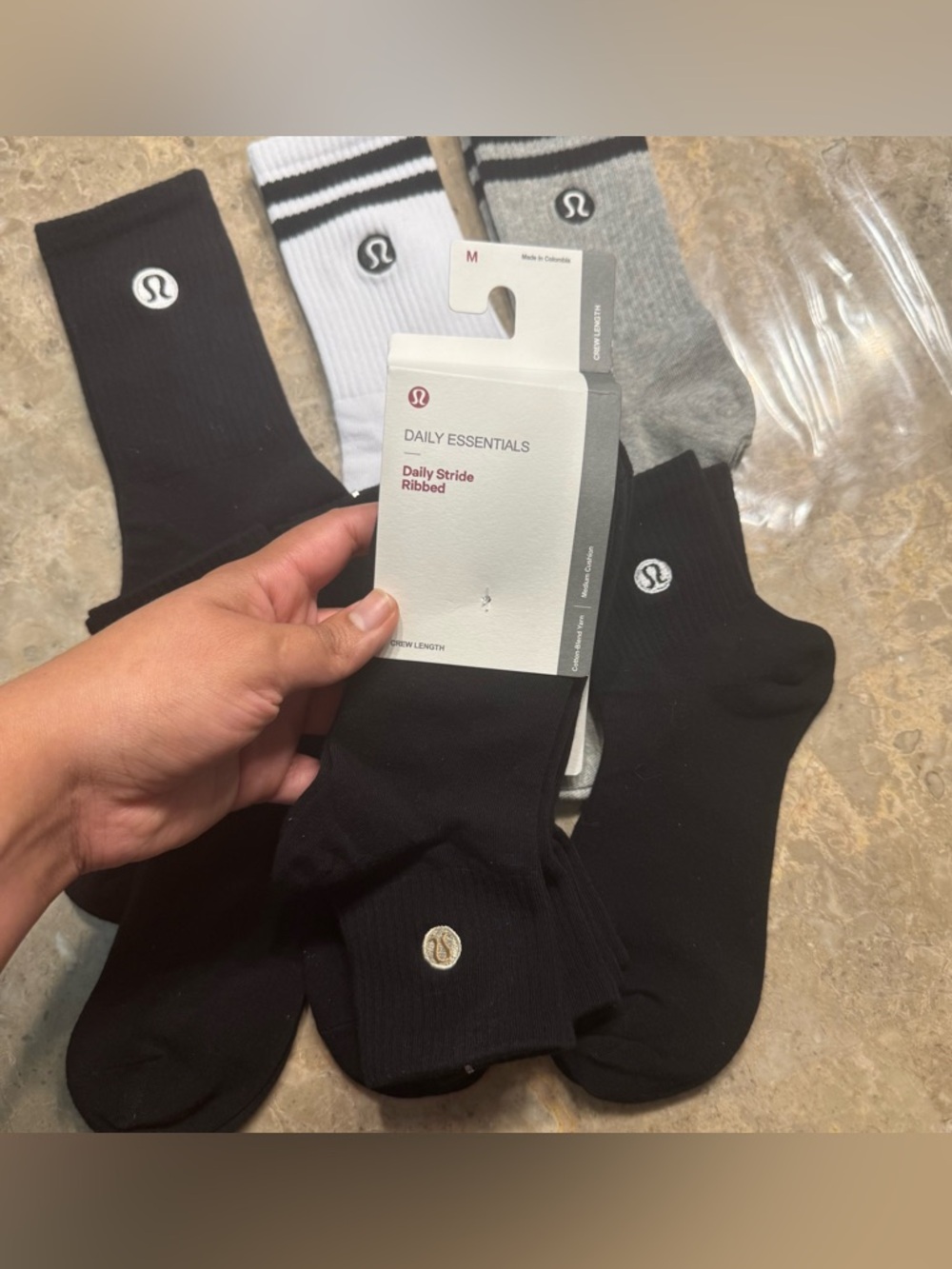 New Women’s Lululemon Athletica Socks
6 pairs 
Size Medium - Picture 3 of 4